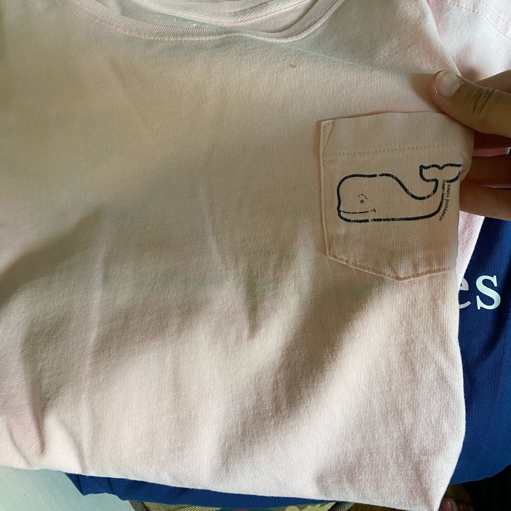 Long Sleeve light pink Vineyard Vines